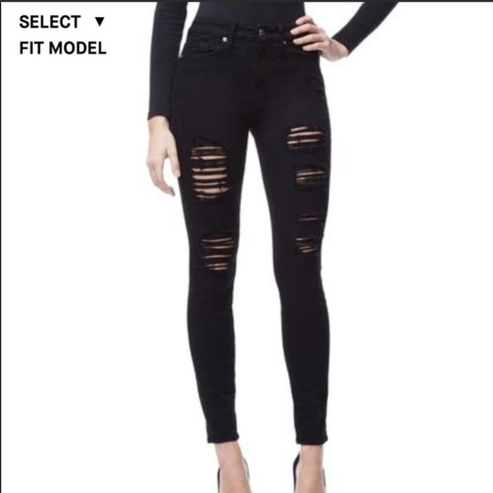 Good American Good Legs Black Jeans
